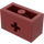 LEGO Rouge foncé Brique 1 x 2 avec Essieu Trou (ouverture &#039;+&#039; et tube inférieur) (31493 / 32064)