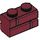 LEGO Dunkelrot Backstein 1 x 2 mit Embossed Bricks (98283)