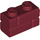 LEGO Dark Red Brick 1 x 2 with Embossed Bricks (98283)