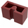 LEGO Dark Red Brick 1 x 2 with Groove (4216)
