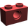 LEGO Rouge foncé Brique 1 x 2 avec Trou (3700)