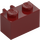 LEGO Dark Red Brick 1 x 2 with Vertical Clip with Open &#039;O&#039; Clip (42925 / 95820)