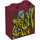 LEGO Rouge foncé Brique 1 x 2 x 2 avec Graffiti avec porte-goujon intérieur (3245 / 36923)