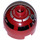 LEGO Rouge foncé Brique 2 x 2 Rond avec Dome Haut avec R4-P17 (Goujon creux, support d&#039;essieu) (18841 / 54305)