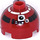 LEGO Rosso scuro Mattoncino 2 x 2 Rotondo con Dome Superiore con R4-P17 (Perno cavo, supporto asse) (18841 / 54305)