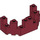 LEGO Dark Red Brick 4 x 8 x 2.3 Turret Top (6066)