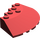 LEGO Dunkelrot Backstein 6 x 6 Runden (25°) Ecke (95188)