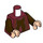 LEGO Dark Red Chancellor Palpatine Minifig Torso (973 / 76382)