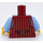 LEGO Dark Red Chuck Minifig Torso (973 / 76382)