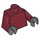 LEGO Dark Red Conquistador Minifig Torso (973 / 88585)