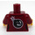 LEGO Dark Red Daisy Kaboom with Yellow Hands Minifig Torso (973 / 76382)