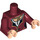 LEGO Dark Red Elizabeth Swann Turner Torso (76382 / 88585)