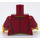 LEGO Dunkelrot Ferrari Fahrer Minifigur Torso (973 / 76382)