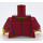 LEGO Dark Red Ferrari Driver Minifig Torso (973 / 76382)
