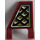 LEGO Dark Red Flag 2 x 2 Angled with Black and Gold Diamonds (Right Side) Sticker without Flared Edge (44676)