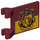 LEGO Dunkelrot Flagge 2 x 2 mit Gryffindor ohne ausgestellten Rand (2335 / 39342)