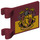 LEGO Dark Red Flag 2 x 2 with Gryffindor without Flared Edge (2335 / 39342)