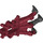 LEGO Rouge foncé Foot avec 3 Claws 5 x 8 x 2 avec Pearl Dark grise Talons (53562 / 87047)