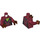 LEGO Dark Red Gamora Minifig Torso (973 / 76382)