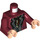 LEGO Dark Red Garrick Ollivander Minifig Torso (973 / 76382)