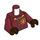 LEGO Тъмно червено Gryffindor Quidditch минифиг Торс (973 / 76382)