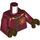 LEGO Mørk rød Gryffindor Quidditch Minifigur Overkropp (973 / 76382)