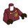 LEGO Dark Red Gryffindor Quidditch Minifig Torso (973 / 76382)