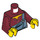 LEGO Dark Red Hank Haystack Minifig Torso (973 / 76382)