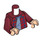 LEGO Dunkelrot Harry Potter Minifig Torso (973 / 76382)