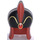 LEGO Dark Red Headdress with Black Top and Dark Red Feather (48679)