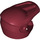 LEGO Dark Red Helmet with Open Visor and Brim (35458)