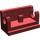 LEGO Rouge foncé Charnière 1 x 2 Base (3937)