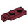 LEGO Dark Red Hinge Plate 1 x 2 Locking with Single Finger on End Vertical with Bottom Groove (44301)