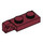LEGO Rouge foncé Charnière assiette 1 x 2 Verrouillage avec Single Finger sur Fin Verticale avec rainure inférieure (44301)