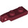 LEGO Dark Red Hinge Plate 1 x 2 Locking with Single Finger on End Vertical with Bottom Groove (44301)