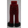 LEGO Rouge foncé Hanche avec Pants avec Jaune Stripe et Noir Shoes (16985)
