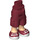LEGO Rouge foncé Hanche avec Shorts avec Cargo Pockets avec Dark rouge Shoes avec blanc Soles (26490)