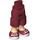 LEGO Dark Red Hip with Shorts with Cargo Pockets with Dark Red Shoes with White Soles (26490)