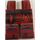 LEGO Donkerrood Heupen en benen Ninjago Pantser met Sash en Knee Straps (3815 / 29572)