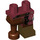 LEGO Rosso scuro Fianchi con Reddish Marrone Peg Gamba e Rosso scuro Sinistra Gamba, con Worn Clothing e Boot Decorazione (23012)