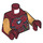 LEGO Dunkelrot Iron Man Mark 85 Minifig Torso (973 / 76382)