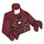 LEGO Dark Red Iron Man Mk 45 armour Minifig Torso (973 / 76382)