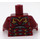LEGO Dark Red Iron Man Mk 45 armour Minifig Torso (973 / 76382)