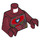 LEGO Dark Red Iron Man MK50 Minifig Torso (973 / 76382)