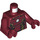 LEGO Dark Red Iron Man with Mark 43 Armor with Small Helmet Visor Minifig Torso (973 / 76382)