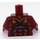 LEGO Dark Red Iron Man with Mark 45 Armor Minifig Torso (973 / 76382)