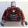 LEGO Tmavě červená Iron Muž s Mark 47 Brnění Minifigurka Trup (973 / 76382)