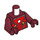 LEGO Rouge foncé Iron Man avec Mark 7 Armor Minifig Torse (973 / 76382)