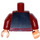 LEGO Donkerrood Jafar Minifiguur Torso (973 / 76382)