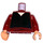 LEGO Donkerrood Jafar Minifiguur Torso (973 / 76382)